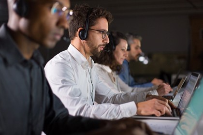Operarios de call center
