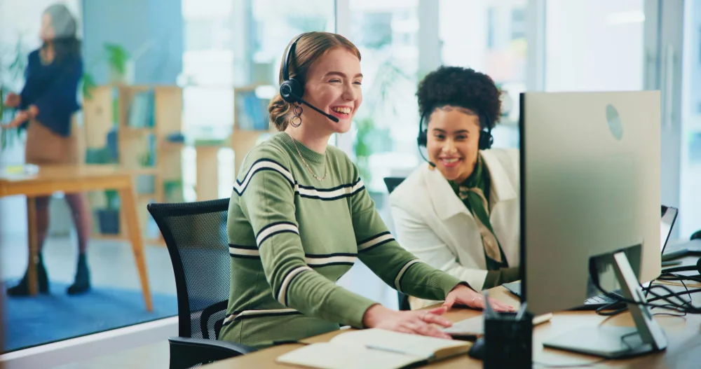 Trabajadores en servicio al cliente